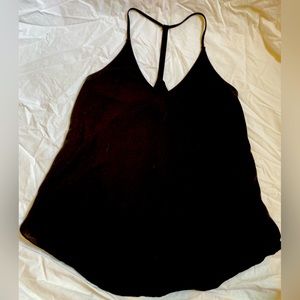 Urban Outfitters Black Cotton Razorback Top